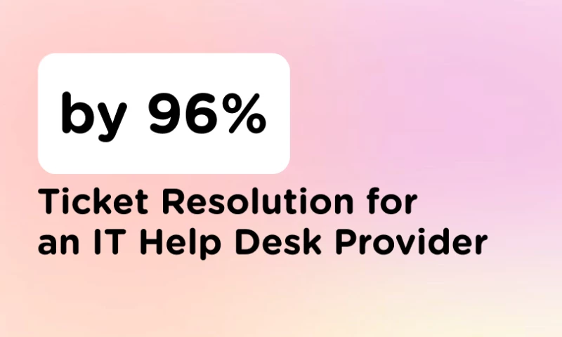 SupportYourApp - SupportYourApp Helped an IT Help Desk Provider