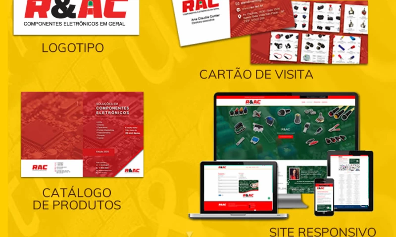 Product Catalog with Hyperlink for Electronic Components Importing Company