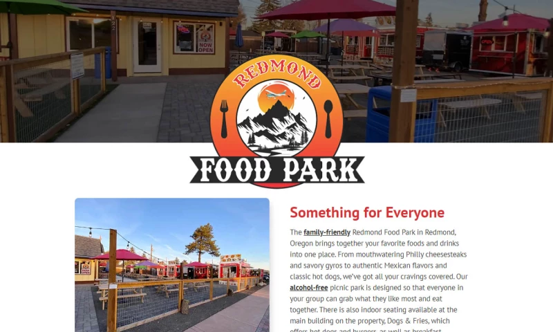 Hilary Popham Website Design - Redmond Food Park Website