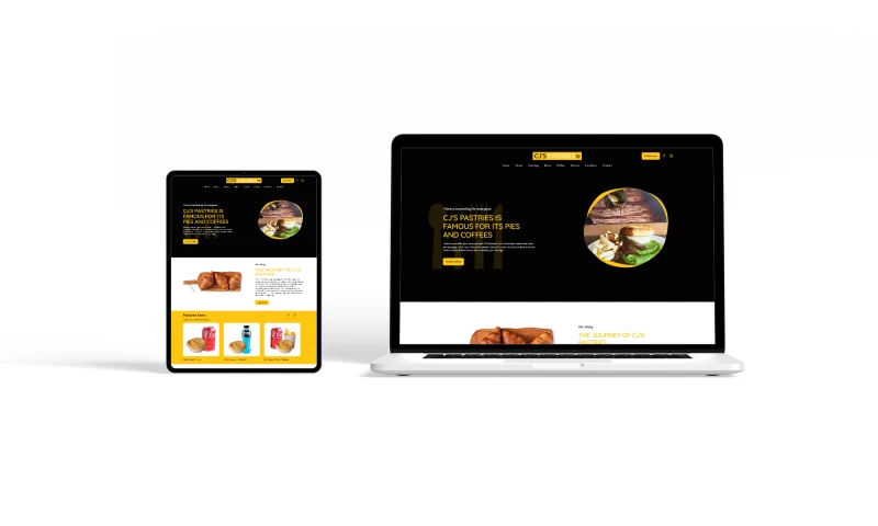 CC Website Design - CJs Pastries Website Redesign & Online Ordering