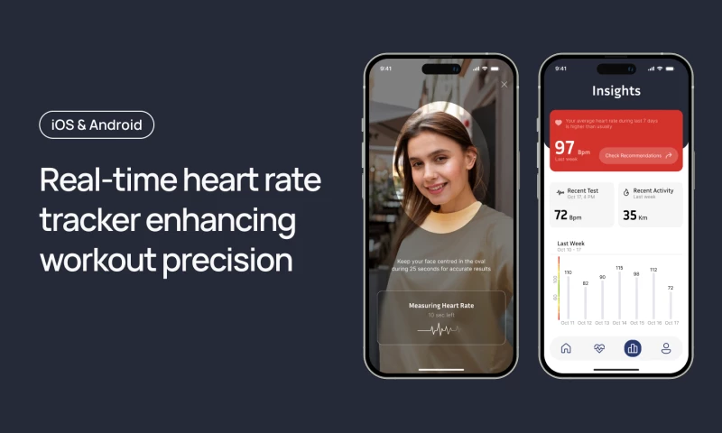 Heart rate monitoring application