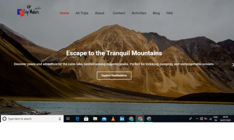 A Square Solutions - Tripmakers Website & Branding