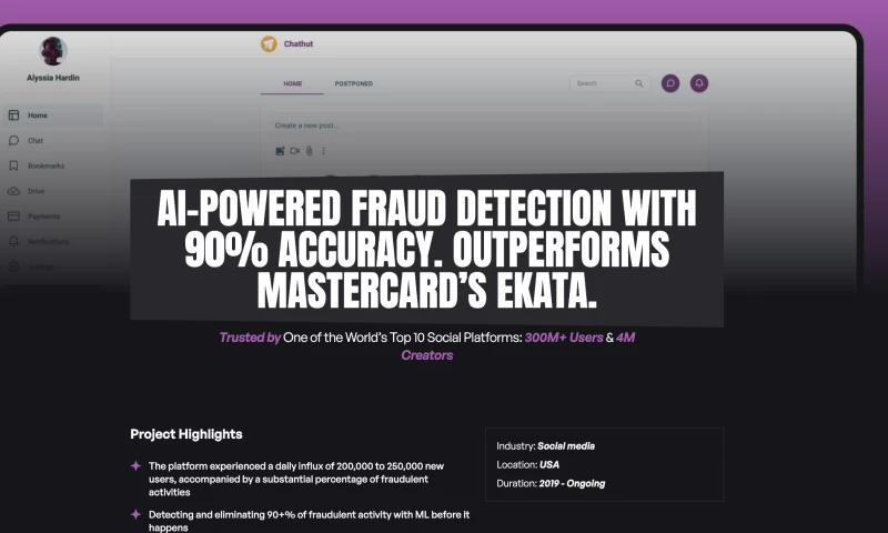 Anti Fraud ML Solution for 300m users Social Network