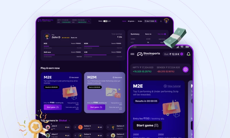 Evoqins - Stock Trading-Based Gaming Platform