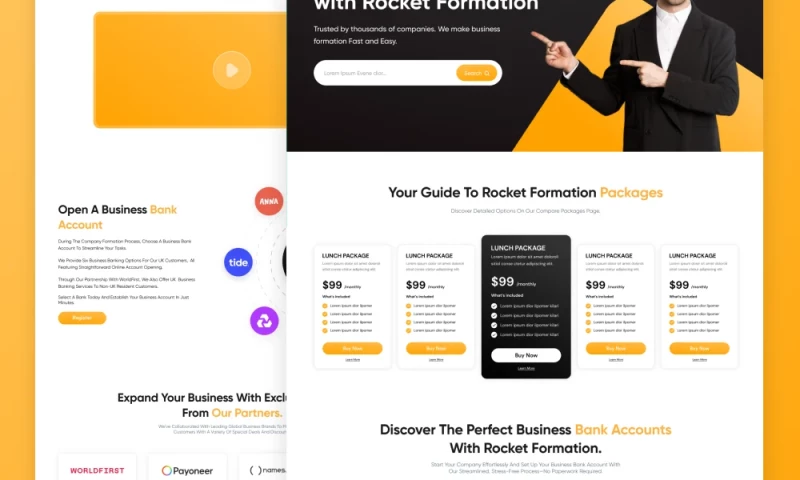 Rocketformations Website design
