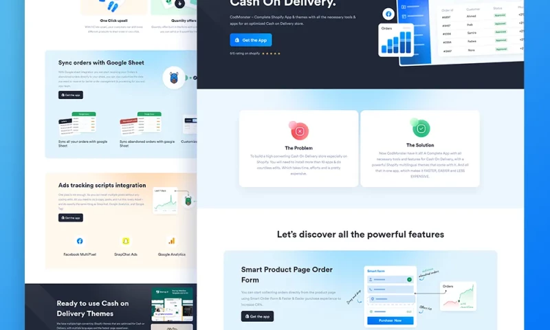 Codmonster website design