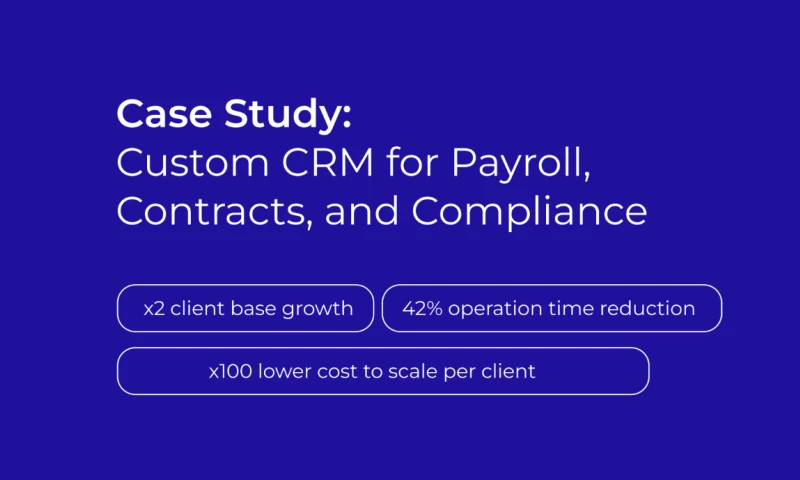 Custom CRM for Payroll, Contracts, and Compliance