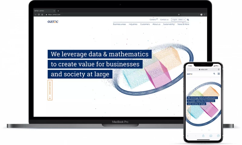 DPDK - Ortec: A brand challenge for a corporate website turned into a big plus