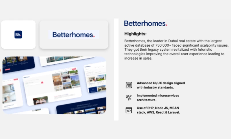 Nextbridge LTD - Betterhomes website revamp