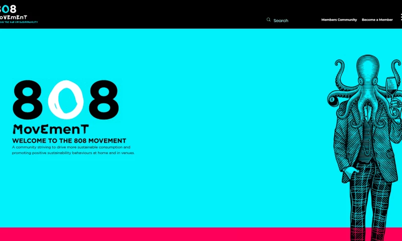 Oramad - 808 Movement Sustainability Website for Marriott Bonvoy
