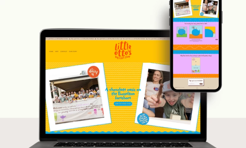 BYKP Website Design - Little Otto's Big Choc SHop
