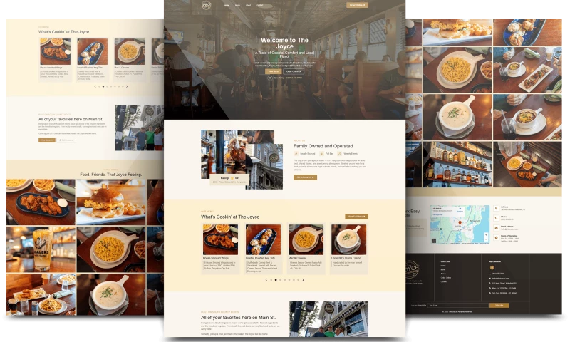 The Joyce Restaurant Website