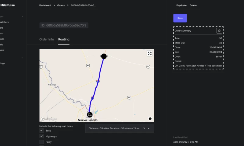 Devstark - MilePulse: game-changing upgrade for a truck dispatch service