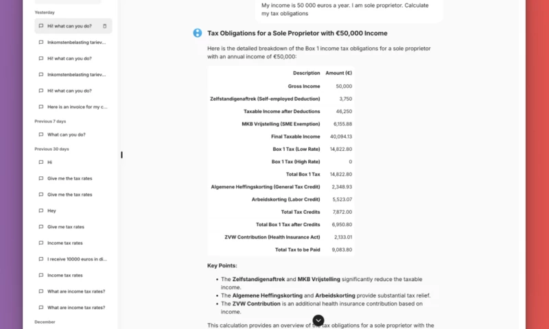 Devstark - Tax AI assistant (NDA)