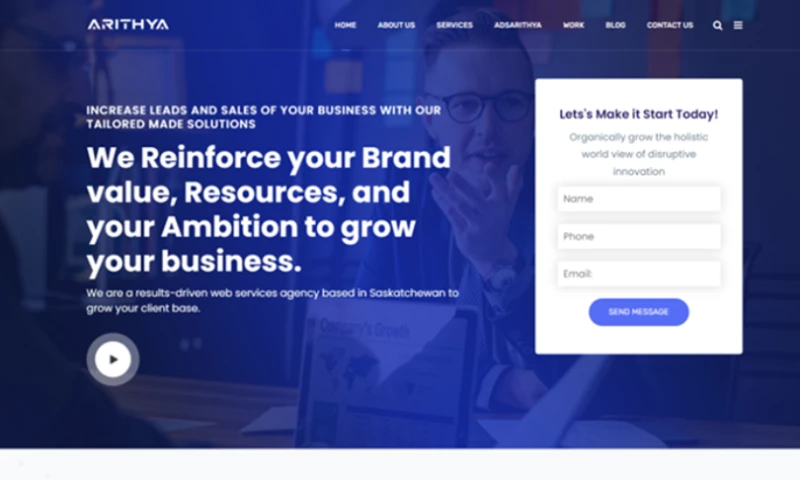 SMARTech InfoCraft - Arithya Website Design & Development