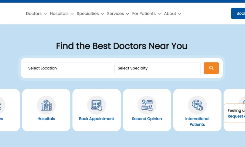VaishaliTech - Medicover Hospitals Website Revamp & UI Enhancement