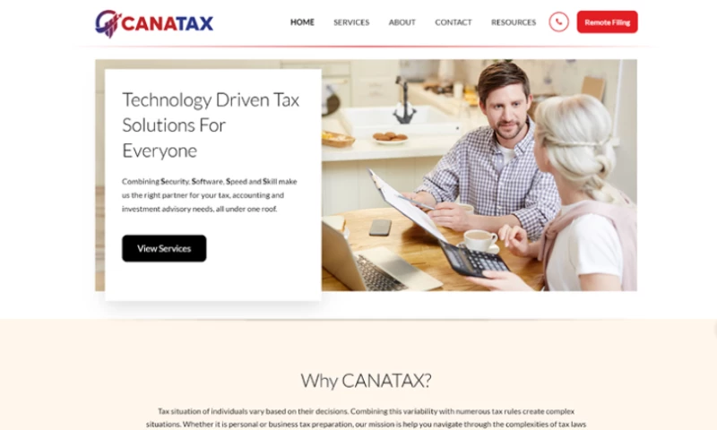 SMARTech InfoCraft - CanaTax Simplifying Tax Services Through Smart Design