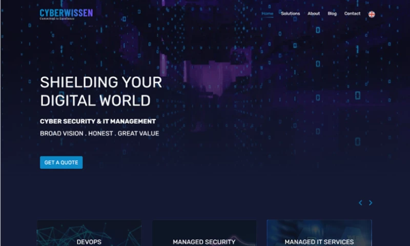 SMARTech InfoCraft - UI/UX and Web Design solution for CyberWissen