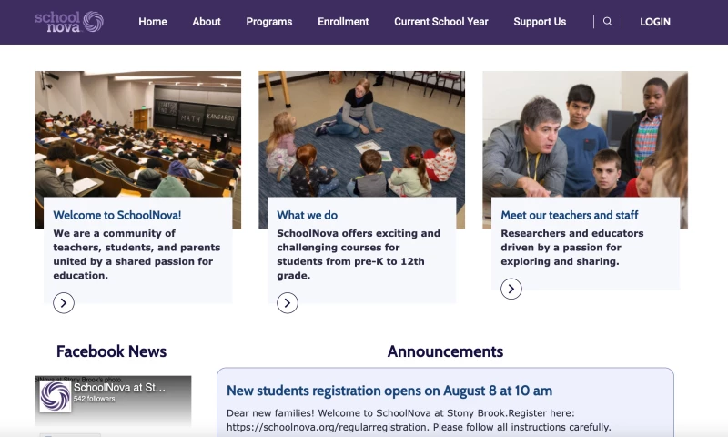 SchoolNova Modernized Education Platform