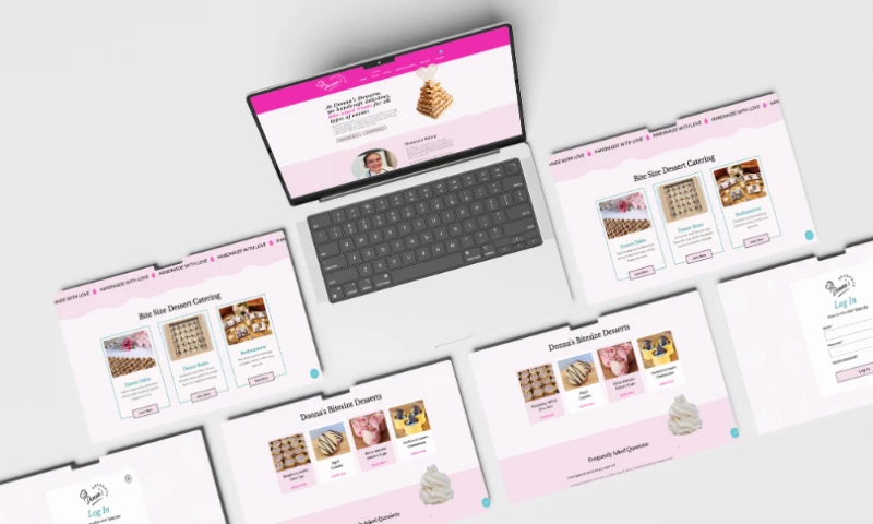 CC Website Design - Donnas Desserts