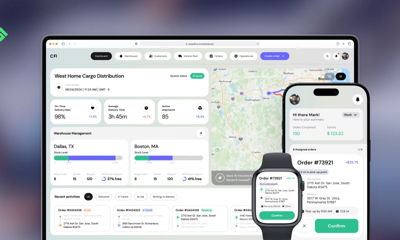 CodeGeeks Solutions - Logistics UI Concept