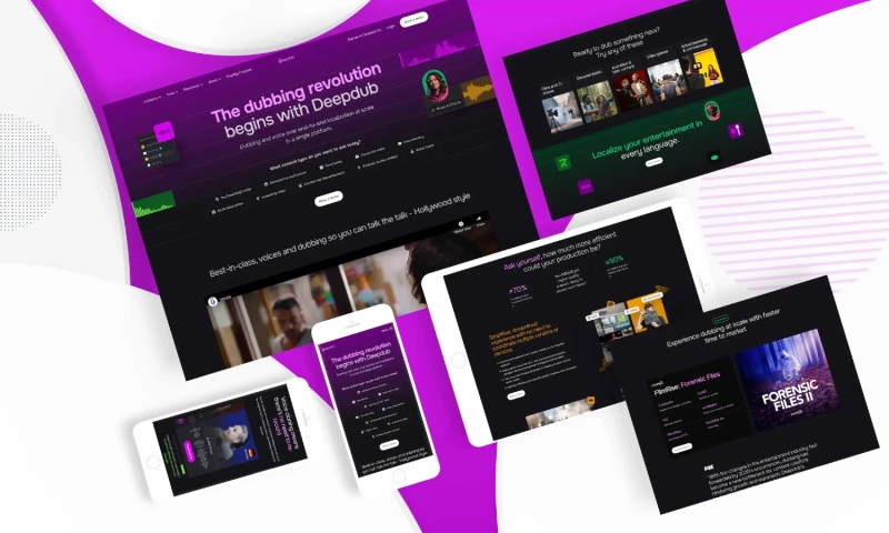 Deepdub AI SaaS Website