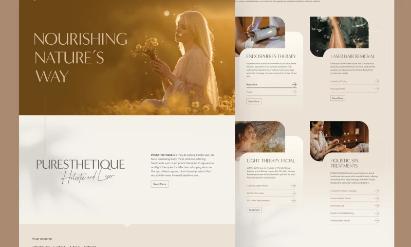Holistic Spa Brand & Website