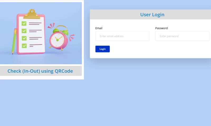 Check IN-OUT using QRCode