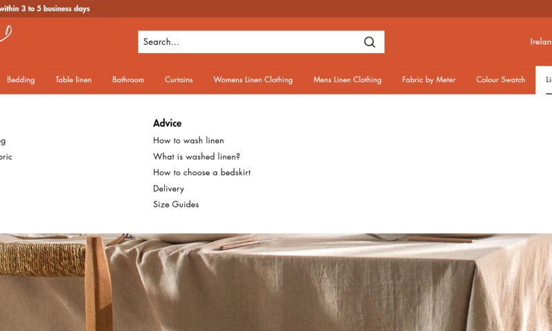 Digital Storefront Redesign - Linenshed
