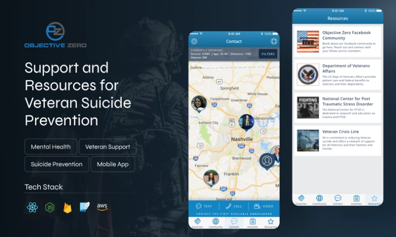 Objective Zero I Suicide Prevention App