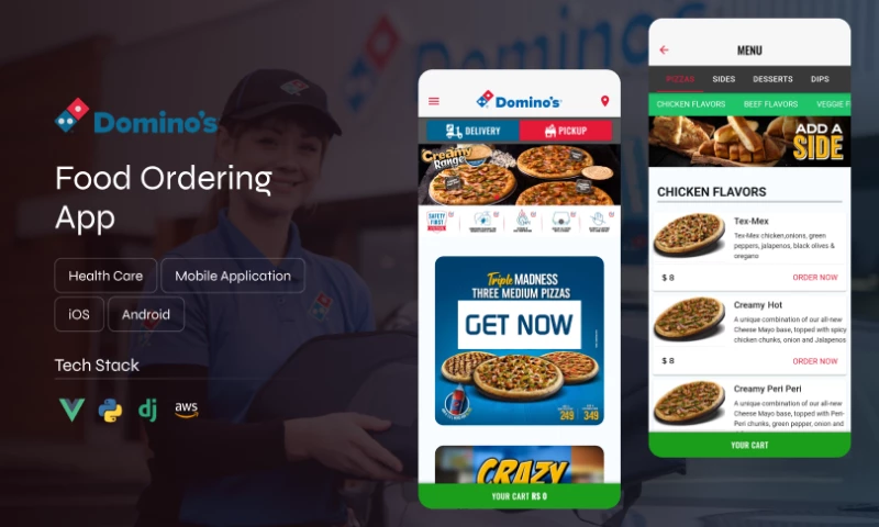 Origami Studios - Domino's | Food Ordering App