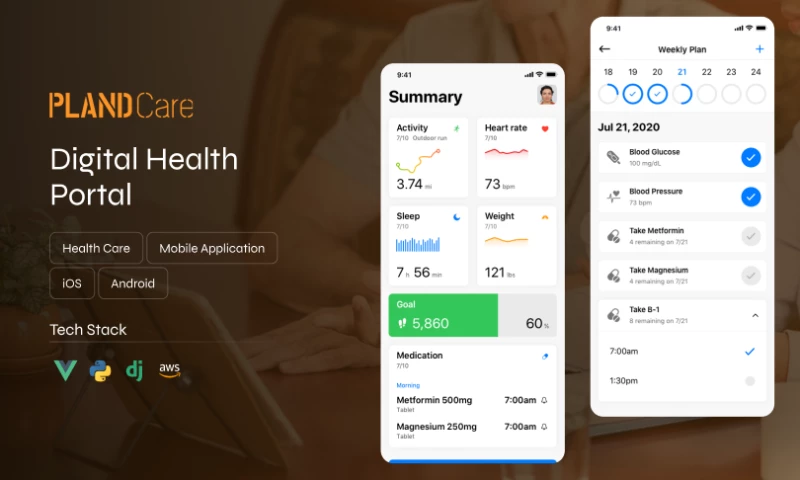 Origami Studios - Pland Care | Digital Health Portal