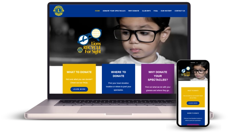 Web Goddess - Lions Clubs International - Recycle for Sight