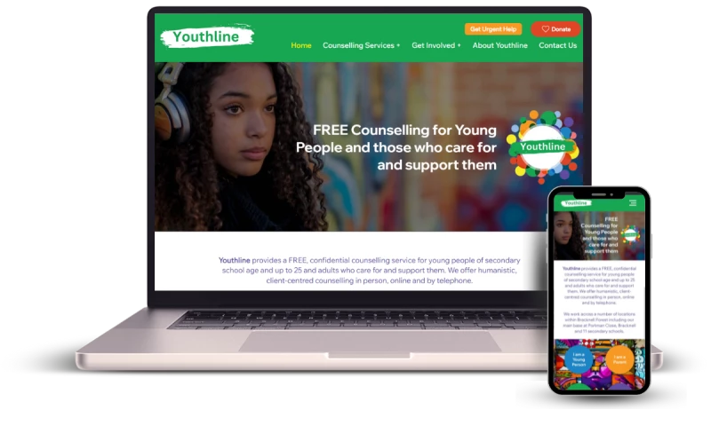 Web Goddess - Website Redesign for Youthline