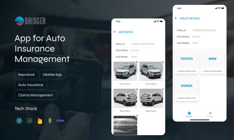 Origami Studios - Bridger | App for Auto Insurance Programs