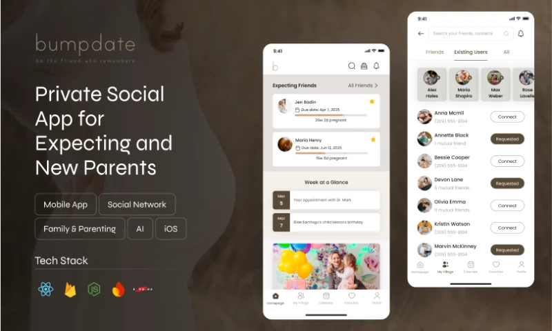 Origami Studios - BumpDate I Social Pregnancy App