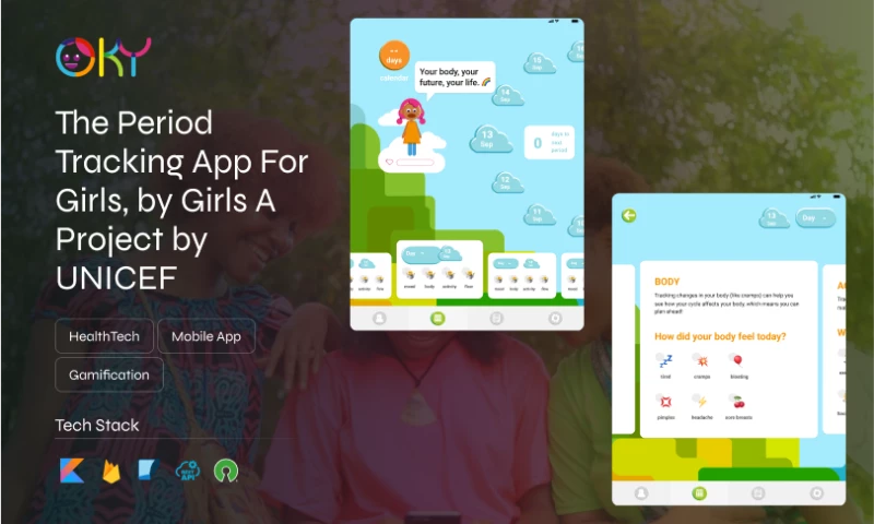Origami Studios - Oky I Unicef |HealthCare I Period Tracking App