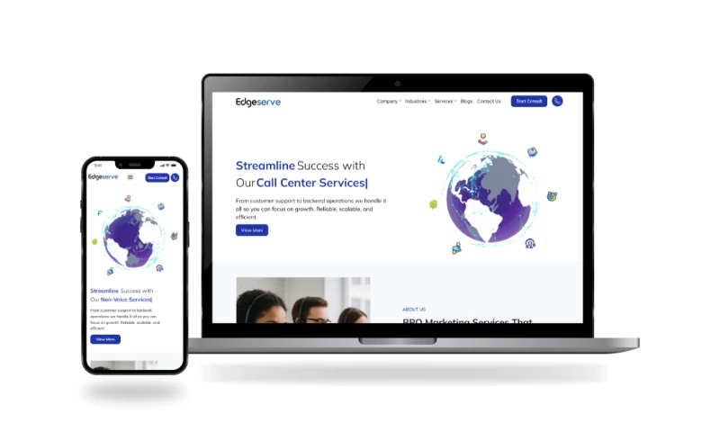 Junkies Coder - Edge Serve Website Development: End-to-End BPO and IT-Enabled Services