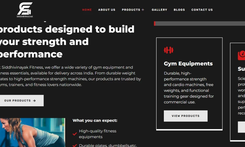 Probey Services - WordPress Website Development - Siddhivinayak Fitness