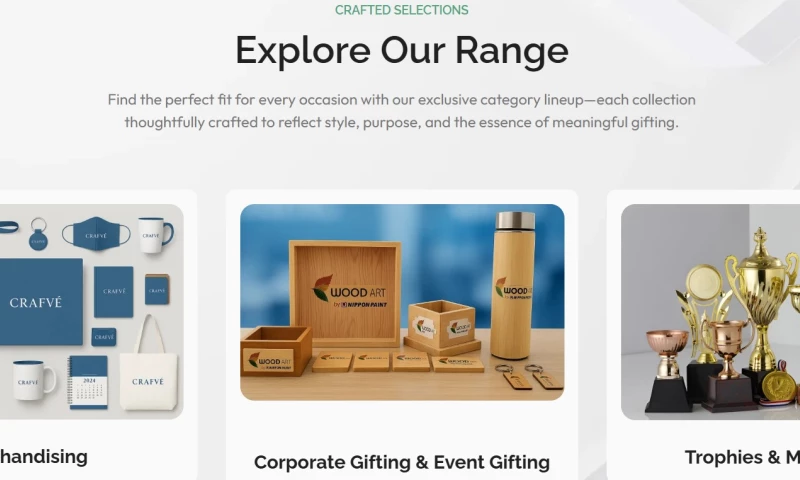Probey Services - WordPress Ecommerce for CRAFVÉ - Corporate Gifting Reimagined