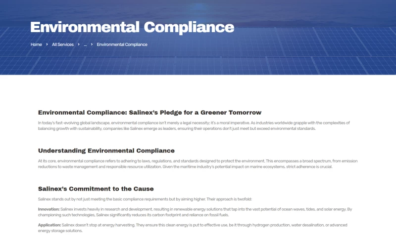 Digital Team - Floating solar panels website