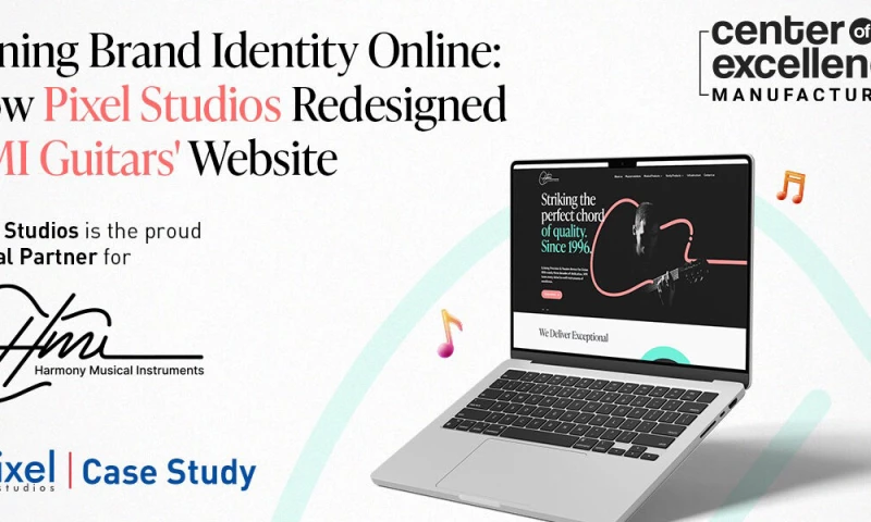 Pixel Studios - HMI Guitars Website Redesign