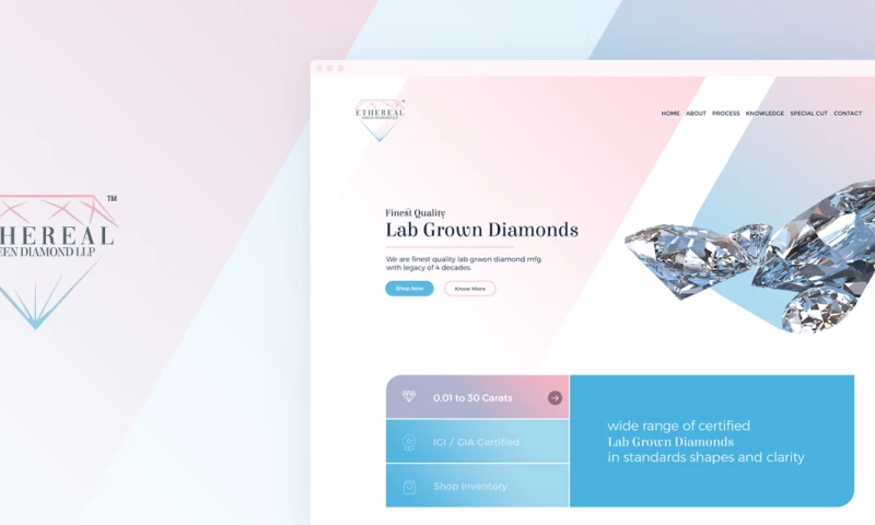 ENLIVEN DIGITAL CONTENT - Ethereal-green-diamond- Web Design