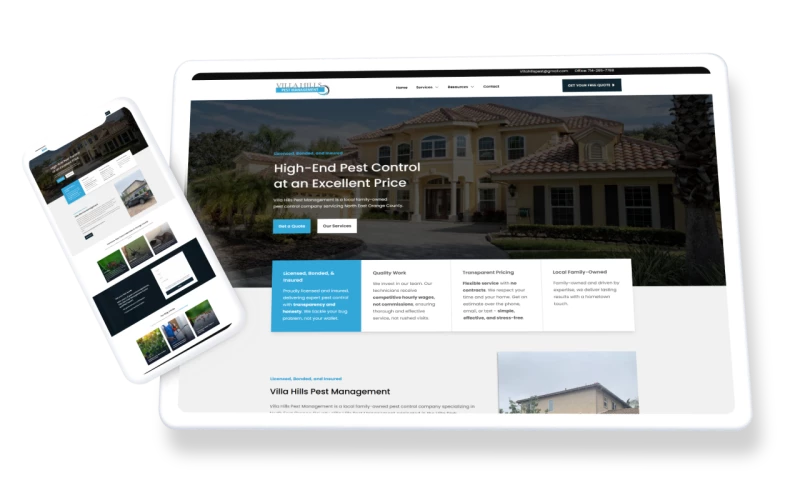 Hungry Ram Web Design - Villa Hills Pest Control