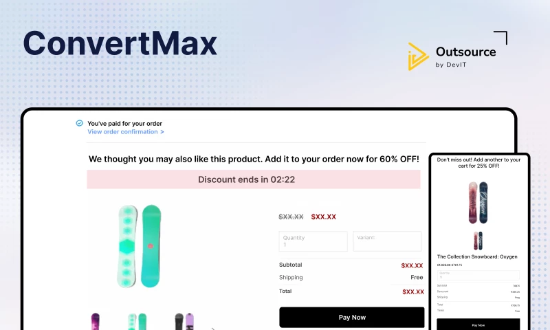 ConvertMax PostPurchase Upsell