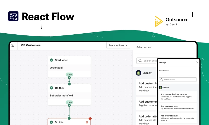 DevIT - React Flow Workflow Automation
