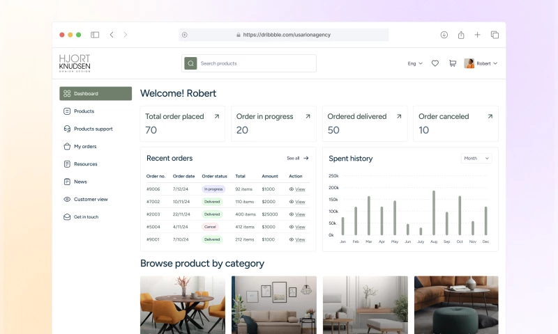 Usarion - Hjort knudsen WEB APP DESIGN