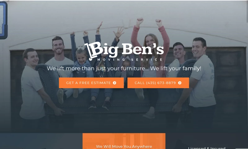 Mythicode Digital Marketing - Big Ben's Moving Service