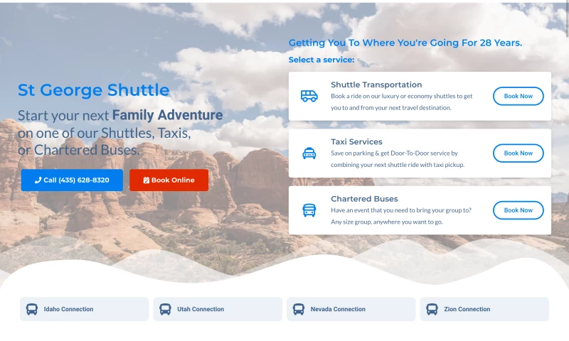 Mythicode Digital Marketing - St George Shuttle
