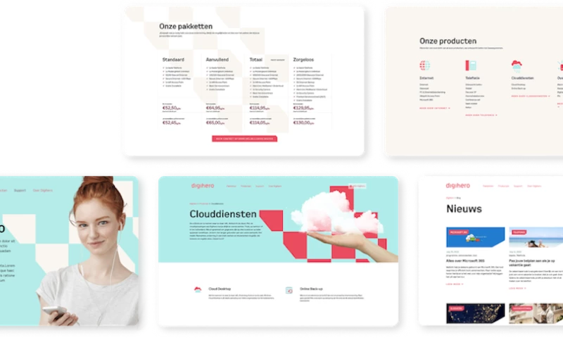 Digihero, telecommunication through website